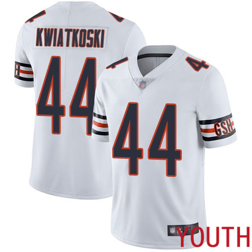 Chicago Bears Limited White Youth Nick Kwiatkoski Road Jersey NFL Football #44 Vapor Untouchable->nfl t-shirts->Sports Accessory